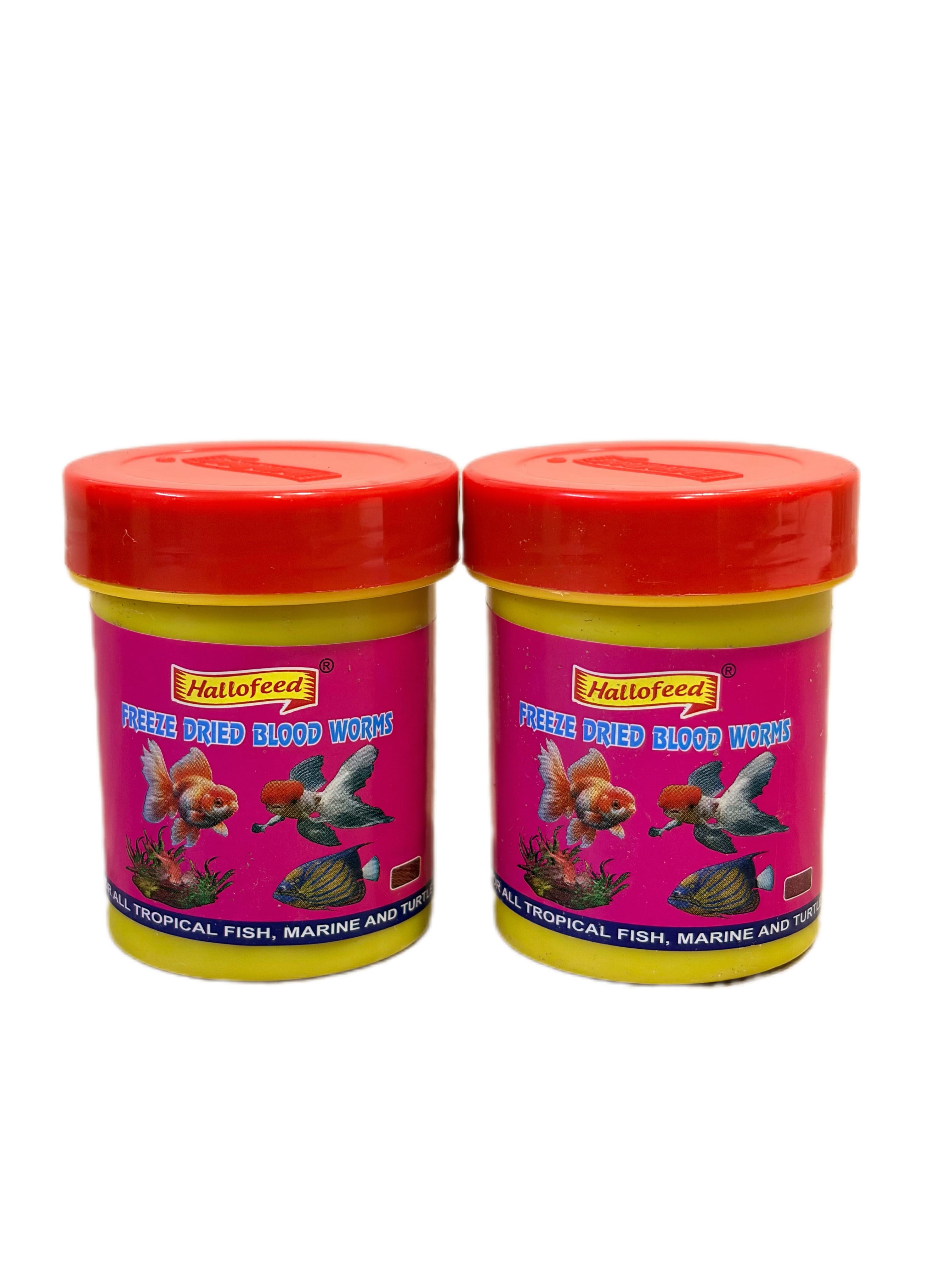 Freeze Dried Blood Worms | HALLOFEED